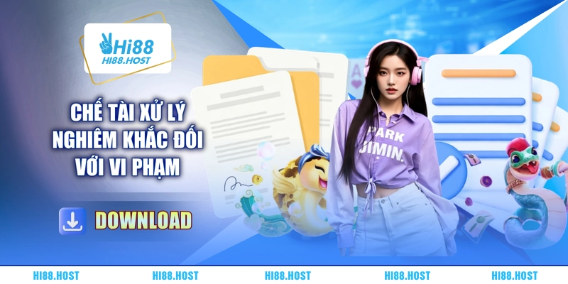 Chế tài xử lý nghiêm khắc đối với vi phạm