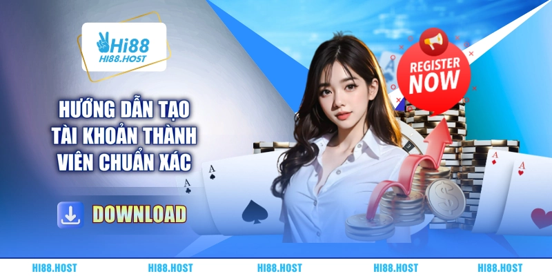 Hướng dẫn tạo tài khoản thành viên chuẩn xác